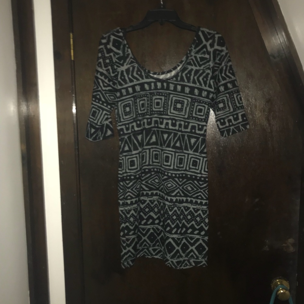 Double scoop neck dress